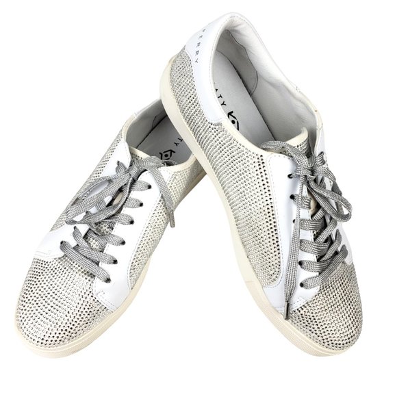 Katy Perry Women Rizzo Crystal Stones Lace-Up Sparkly Sneakers US 9.5 EU40 - Picture 1 of 9